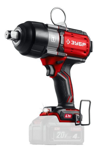 ЗУБР 20 В, 1000 Н·м, без АКБ (LMS), бесщеточный ударный гайковерт (ГБУ-1000) — Официальный партнер ЗУБР в России