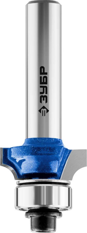 Фреза кромочная калевочная №1, D=19мм, рабочая длина-7,4мм, радиус-3,2мм, хв.-8мм, d-12,7мм, ЗУБР Профессионал — Официальный партнер ЗУБР в России