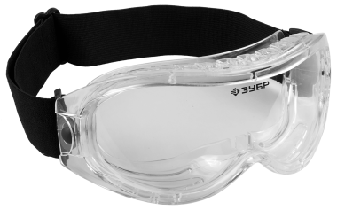 Очки ЗУБР &quot;ЭКСПЕРТ&quot; защитные с непрямой вентиляцией химостойкие, линза ацетатная — Официальный партнер ЗУБР в России