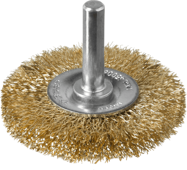 Щетка-крацовка &quot;Зубр&quot; дисковая для дрели, 50мм, латунированная проволока 0,3мм &quot;ПРОФЕССИОНАЛ&quot;, 3520-050_z02 — Официальный партнер ЗУБР в России