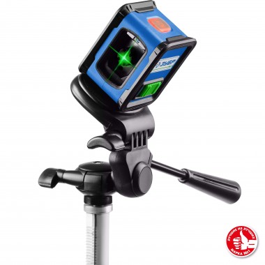 Нивелир лазерный линейный ЗУБР &quot;КРЕСТ 15&quot;, зелёный, двухлучевой, точность +/- 0,3мм, IP40, Профессионал 34900 — Официальный партнер ЗУБР в России