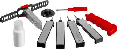 Набор ЗУБР для заточки ножей &quot;ЖУК&quot;, 4 алмазных бруска (P360-P480-P600-P800), 13 предметов,  &quot;МАСТЕР&quot; 33389-H13 — Официальный партнер ЗУБР в России