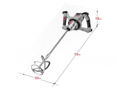 Миксер ЗУБР МР-1400-2 строительный, 2-скоростной, 1400 Вт, 13 Нм, 0-620 / 0-810 об/мин, М14 патрон, перемешивание &quot;вверх/вниз&quot; — Официальный партнер ЗУБР в России