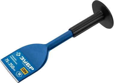 Зубило-конопатка ЗУБР 75х250 мм, с протектором 2123-75 Профессионал — Официальный партнер ЗУБР в России