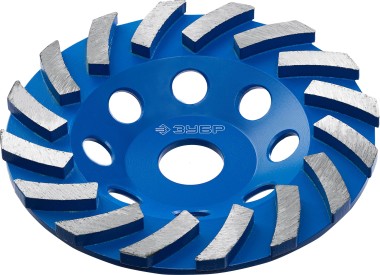 Чашка ЗУБР ТУРБО алмазная сегментная, высота 22,2мм, 33370-125_z01 — Официальный партнер ЗУБР в России