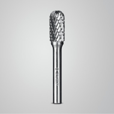 ЗУБР 10х20 мм, тип C (цилиндр со сферическим концом), хв-к 6 мм, твердосплавная борфреза, ПРОФЕССИОНАЛ (28802-10-20) — Официальный партнер ЗУБР в России