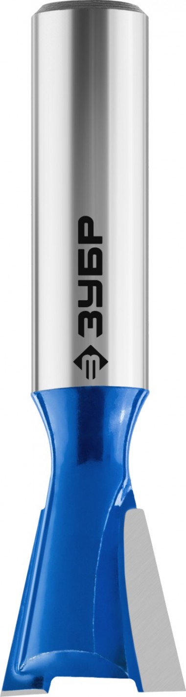 Фреза пазовая фасонная &quot;Ласточкин Хвост&quot;, D= 12,7мм, рабочая длина-13мм, обратный угол-12 градусов, хв.-8 мм, ЗУБР Профессионал — Официальный партнер ЗУБР в России