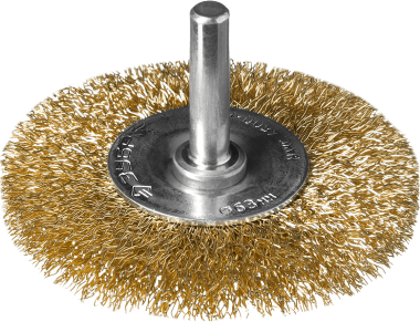 Щетка-крацовка &quot;Зубр&quot; дисковая для дрели, 63мм, латунированная проволока 0,3мм &quot;ПРОФЕССИОНАЛ&quot;, 3520-063_z02 — Официальный партнер ЗУБР в России