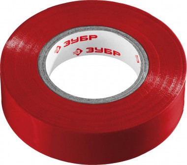 ЗУБР Электрик-20 Изолента ПВХ, напряжение до 6000В, не поддерживает горение, 20м (0,16x19мм), красная, 1234-3_z02 — Официальный партнер ЗУБР в России