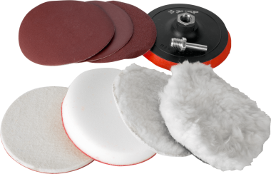 Набор ЗУБР &quot;ЭКСПЕРТ&quot; насадки полировальные для дрели/УШМ, 125мм, 7шт — Официальный партнер ЗУБР в России