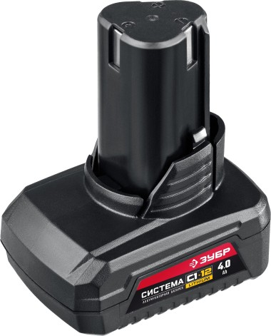 Аккумуляторная батарея ЗУБР Li-Ion, 12В, 4 Ач, тип С1, АКБ-С1-12-4 — Официальный партнер ЗУБР в России