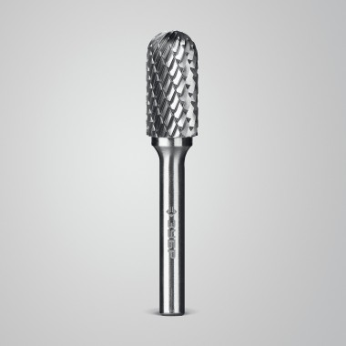 ЗУБР 12х25 мм, тип C (цилиндр со сферическим концом), хв-к 6 мм, твердосплавная борфреза, ПРОФЕССИОНАЛ (28802-12-25) — Официальный партнер ЗУБР в России