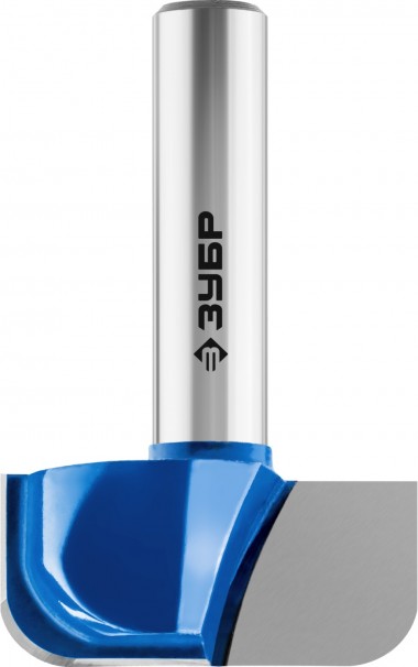 Фреза пазовая фасонная №7, D= 28,6мм, рабочая длина-13мм, радиус-5мм, хв.-8 мм, ЗУБР Профессионал — Официальный партнер ЗУБР в России