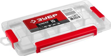 Пластиковый органайзер ЕНИСЕЙ-15 ЗУБР 252 х 125 х 34 мм (10&quot;), 38192-10_z01 — Официальный партнер ЗУБР в России