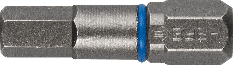 Биты ЗУБР "ЭКСПЕРТ" торсионные кованые, обточенные, хромомолибденовая сталь, тип хвостовика C 1/4", HEX5, 25мм, 2шт фото 1 — Официальный партнер ЗУБР в России