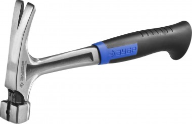 Молоток-гвоздодер ЗУБР &quot;ПРОФЕССИОНАЛ&quot; цельнокованый с магнитом и двухкомпонентной рукояткой, 580г — Официальный партнер ЗУБР в России