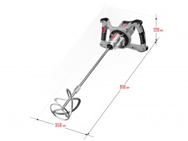 Миксер ЗУБР МР-1600-2 строительный, 2-скоростной, 1600 Вт, 26.7 Нм, 0-390 / 0-550 об/мин, М14 патрон, перемешивание &quot;вверх/вниз&quot; — Официальный партнер ЗУБР в России