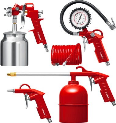 Набор пневматический универсальный MS-5N ЗУБР 5 предметов, 06458-H5_z01 — Официальный партнер ЗУБР в России