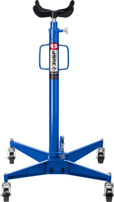 Трансмиссионная гидравлическая стойка ЗУБР 0.5 т, 1100-1900 мм, 43061-0.5 — Официальный партнер ЗУБР в России