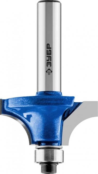 Фреза кромочная калевочная №1, D= 31,8мм, рабочая длина-15мм, радиус-9,5мм, хв.-8мм, d-9,5мм, ЗУБР Профессионал — Официальный партнер ЗУБР в России