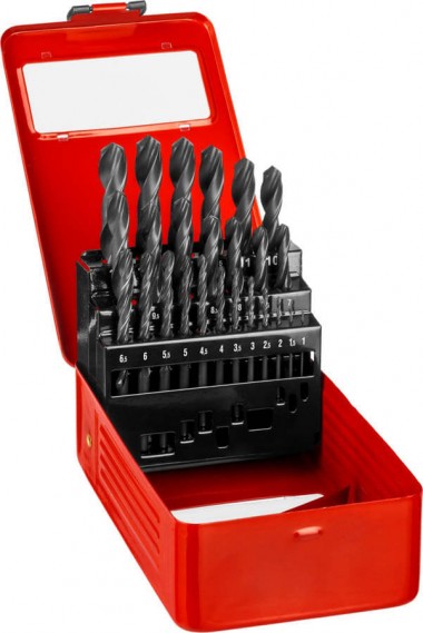 Набор сверл по металлу 25шт (d=1-13 мм), серия &quot;Мастер&quot;, класс B, ЗУБР 29605-H25 — Официальный партнер ЗУБР в России