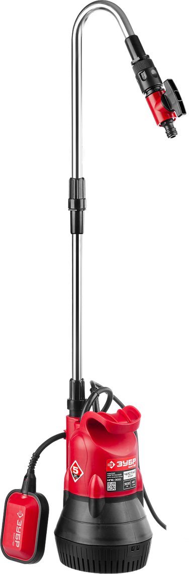 ЗУБР 300 Вт, дренажный насос для резервуаров (бочковой) (НПБ-300) — Официальный партнер ЗУБР в России