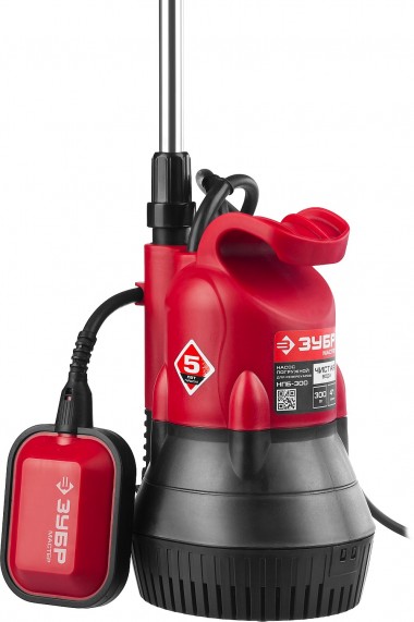 ЗУБР 300 Вт, дренажный насос для резервуаров (бочковой) (НПБ-300) — Официальный партнер ЗУБР в России