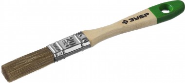 Кисть плоская ЗУБР &quot;ЛАЗУРЬ-МАСТЕР&quot;, смешанная щетина, деревянная ручка, 20мм — Официальный партнер ЗУБР в России