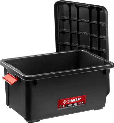 Ящик для инструментов ГРОТ-70 ЗУБР 610 x 370 x 330 мм (24&quot;), пластиковый, 38184-24_z01 — Официальный партнер ЗУБР в России