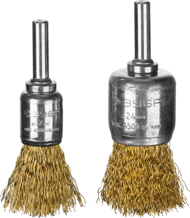 Набор щеток кистевых для дрели ЗУБР &quot;Профессионал&quot; 0.3мм, 2шт., витая латунированная проволока 3532-H2_z02 — Официальный партнер ЗУБР в России