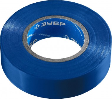 ЗУБР Электрик-20 Изолента ПВХ, напряжение до 6000В, не поддерживает горение, 20м (0,16x19мм), синяя, 1234-7_z02 — Официальный партнер ЗУБР в России