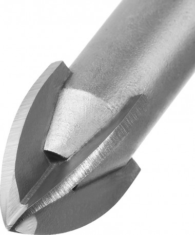 Сверло по кафелю, керамике, стеклу, с четырьмя режущими лезвиями, шестигранный хвостовик, 8мм, ЗУБР &quot;Профессионал&quot; 29845-08_z01 — Официальный партнер ЗУБР в России