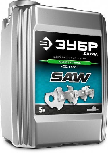 Цепное минеральное масло для бензо и электропил ЗУБР &quot;EXTRA&quot; 5 л, 70620-5 — Официальный партнер ЗУБР в России