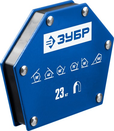 Угольник магнитный ЗУБР для сварочных работ УМ-6, до 23 кг, серии Профессионал 40055-23 — Официальный партнер ЗУБР в России
