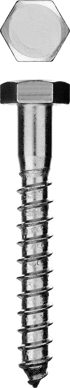 Шурупы ШДШ с шестигранной головкой (DIN 571), 120 х 12 мм, 1 шт, ЗУБР — Официальный партнер ЗУБР в России