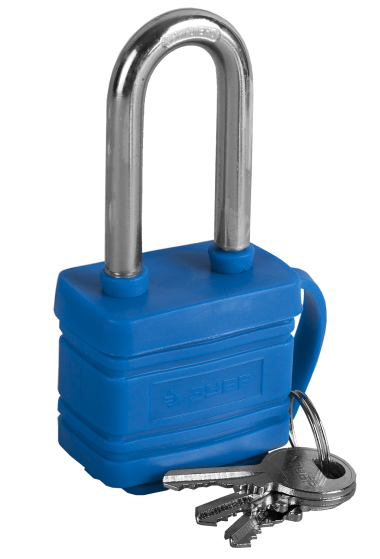 Замок ЗУБР &quot;ЭКСПЕРТ&quot; навесной всепогодный, удлиненная дужка, 40мм — Официальный партнер ЗУБР в России