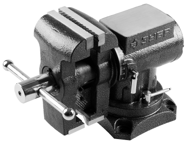 Тиски ЗУБР &quot;ЭКСПЕРТ&quot; слесарные, многофункциональные с поворотом в двух плоскостях, 100мм — Официальный партнер ЗУБР в России