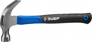 Молоток-гвоздодер 450 г с фиберглассовой рукояткой, ЗУБР Мастер 20235-450_z01 — Официальный партнер ЗУБР в России