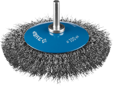 Щетка-крацовка &quot;Зубр&quot; коническая для дрели, витая стальная проволока 0,3мм, d100мм,  &quot;ПРОФЕССИОНАЛ&quot;, 35230-100_z02 — Официальный партнер ЗУБР в России