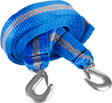 Трос буксировочный ЗУБР &quot;ЭКСПЕРТ&quot;, 2 крюка, сумка, 5м, 5т — Официальный партнер ЗУБР в России