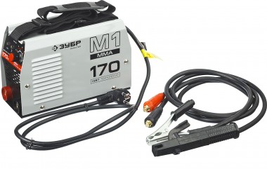 Инвертор сварочный, ЗУБР ЗАС-М1-170, 170А, MMA, IGBT, ПВ 30%, принуд обдув, Форсаж дуги, Горячий старт, Антиприлипание эл-да, 220В (мин 160В) — Официальный партнер ЗУБР в России