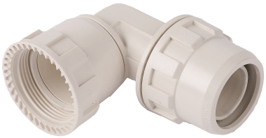 Переходник ЗУБР &quot;ШиреФит&quot; угловой 90° &quot;накидная гайка - штуцер с гайкой&quot;, 20мм — Официальный партнер ЗУБР в России