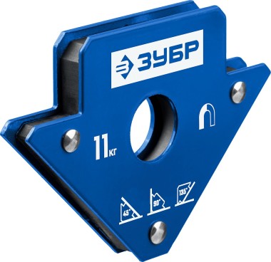 Угольник магнитный ЗУБР для сварочных работ УМ-3, до 11 кг, серии Профессионал 40050-11 — Официальный партнер ЗУБР в России