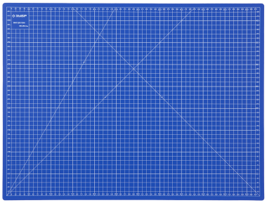 Коврик ЗУБР &quot;ЭКСПЕРТ&quot;, непрорезаемый, 3мм, цвет синий, 600х450мм, 09901 — Официальный партнер ЗУБР в России