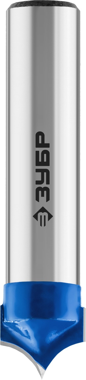 Фреза пазовая фасонная №4, D= 10мм, рабочая длина-8мм, радиус-5мм, хв.-8 мм, ЗУБР Профессионал — Официальный партнер ЗУБР в России