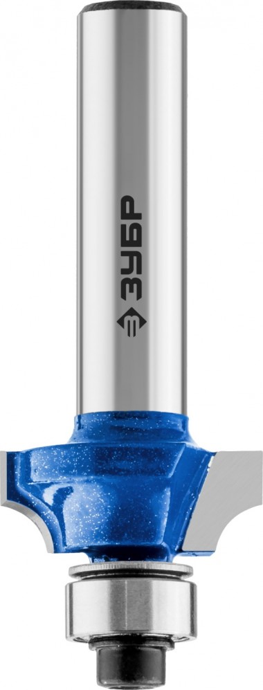 Фреза кромочная калевочная №1, D= 19мм, рабочая длина-7мм, радиус-3,2мм, хв.-8мм, d-9,5 мм, ЗУБР Профессионал — Официальный партнер ЗУБР в России