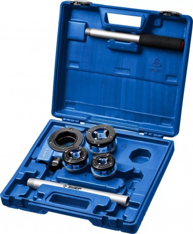 Набор резьбонарезной трубный ЗУБР №3, с трещоткой, 1/2&quot;, 3/4&quot;, 1&quot;, 4 предмета, кейс, &quot;Профессионал&quot; 28270-H3_z01 — Официальный партнер ЗУБР в России