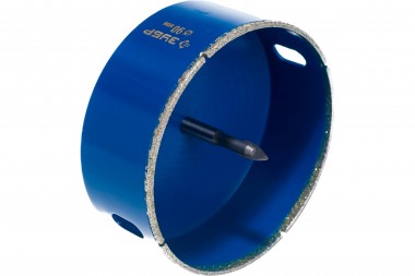 Коронка алмазная по кафелю и стеклу, d=90 мм, зерно Р 60, в сборе с центрирующим сверлом и имбусовым ключом, ЗУБР Профессионал 29850-90 — Официальный партнер ЗУБР в России