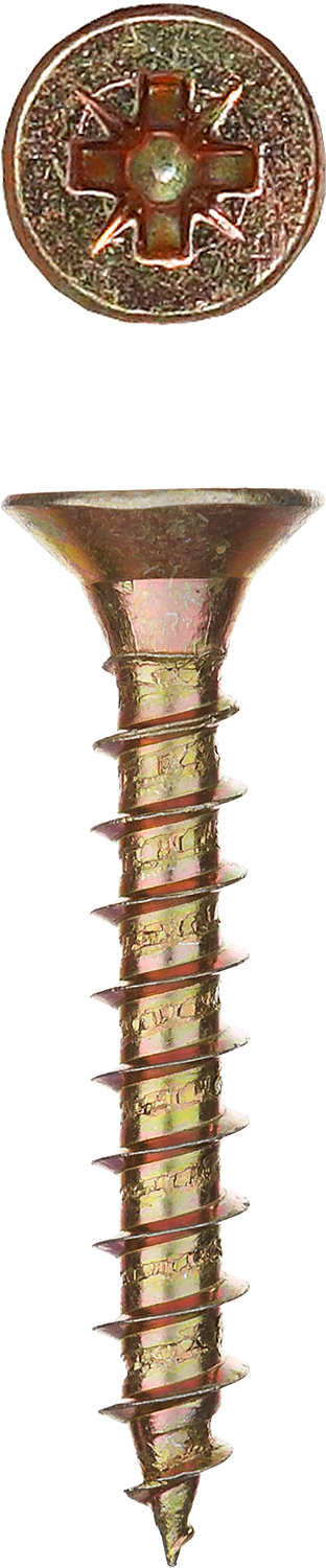 Саморезы СУ-Ж универсальные, 70 х 6.0 мм, 1 500 шт, желтый цинк, ЗУБР — Официальный партнер ЗУБР в России