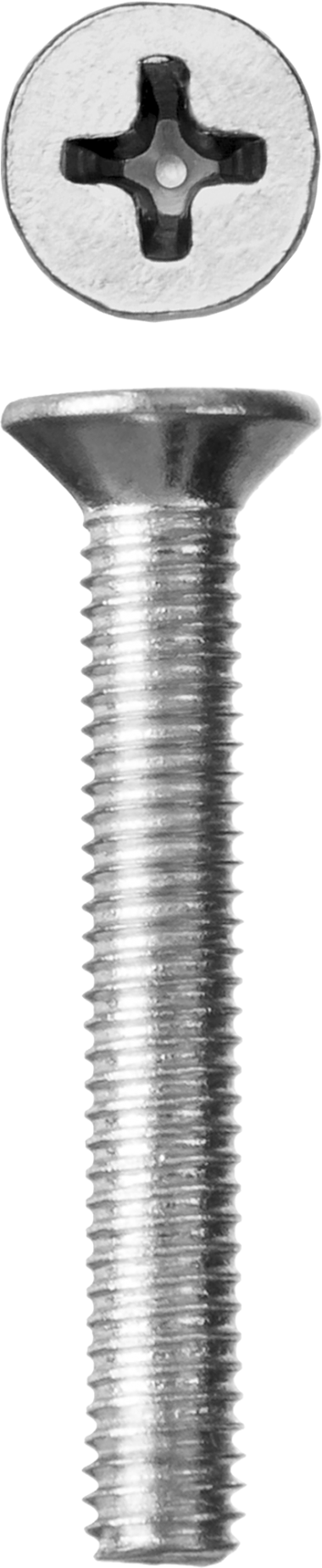 Винт DIN 965, M4 x 45 мм, 5 кг, кл. пр. 4.8, оцинкованный, ЗУБР — Официальный партнер ЗУБР в России